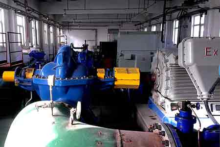 KPS系列单级双吸宝威体育（中国）官方网站在金源精细化工使用现场