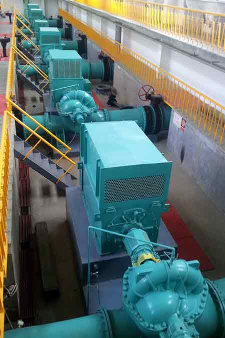 KPS系列单级双吸宝威体育（中国）官方网站在长春水务集团第三制水公司改造项目使用现场