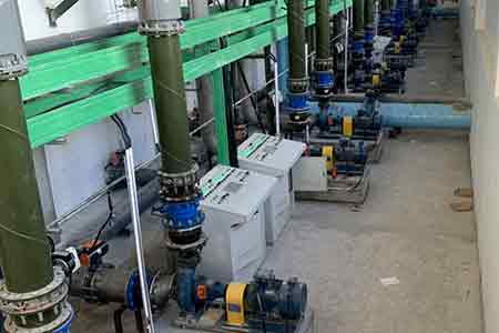 KCP系列单级宝威体育（中国）官方网站在汕头市潮阳区纺织印染水处理中心使用现场