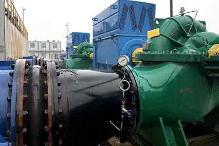 KPS系列单级双吸宝威体育（中国）官方网站在泰盛（江西）生活用品有限公司使用现场